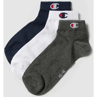 CHAMPION Socken mit Label-Detail im 3er-Pack Modell 'Quarter Sock' in Marine, Größe 39/42 von Champion