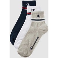 CHAMPION Socken mit Label-Print im 3er-Pack in Dunkelblau, Größe 43/46 von Champion