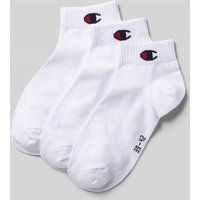 CHAMPION Socken mit Logo-Detail Modell 'QUARTER' im 3er-Pack in Weiss, Größe 39/42 von Champion