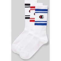 CHAMPION Socken mit Logo-Stitching Modell 'Crew' im 3er-Pack in Weiss, Größe 39-42 von Champion