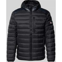 CHAMPION Steppjacke mit Label-Print in Black, Größe XXL von Champion