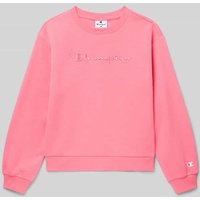 CHAMPION Sweatshirt mit Label-Stitching in Pink, Größe 152 CHAMPION Sweatshirt mit Label-Stitching in Pink, Größe 152 von Champion