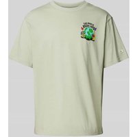 CHAMPION T-Shirt mit Label-Print Modell 'ECO FUTURE CIROLAR' in Khaki, Größe XXL von Champion