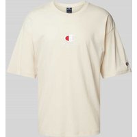 CHAMPION T-Shirt mit Logo-Stitching in Sand, Größe M von Champion