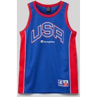 CHAMPION Tanktop mit Motiv-Print in Royal, Größe 140 von Champion