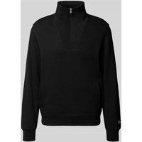 CHAMPION Troyer mit Logo-Stitching und Eingrifftaschen in Black, Größe S von Champion