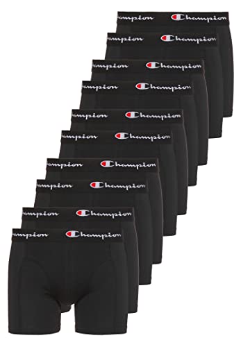 Champion 10er Pack Boxershorts Men Herren Unterhose Pant Boxer Unterwäsche, Farbe:Black, Bekleidungsgröße:XXL von Champion