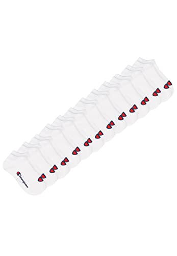 Champion 12 Paar Sneaker Socken Gr. 35-46 Unisex Sneaker Kurzsocken, Farbe:300 - white, Socken & Strümpfe:43-46 von Champion