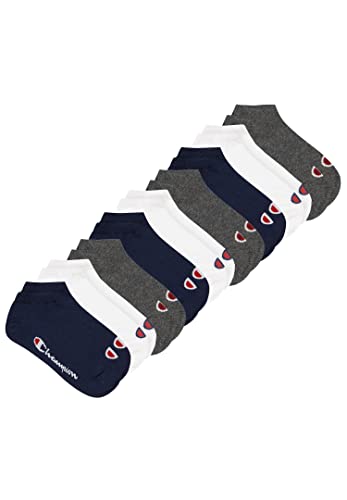 Champion 12 Paar Sneaker Socken Gr. 35-46 Unisex Sneaker Kurzsocken, Farbe:532 - navy/grey/nightshadow b, Socken & Strümpfe:43-46 von Champion