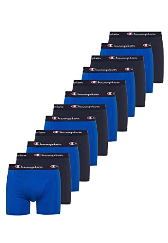 Champion 12er Pack Boxershorts Men Herren Unterhose Pant Boxer Unterwäsche, Farbe:Blue Combo, Bekleidungsgröße:L von Champion