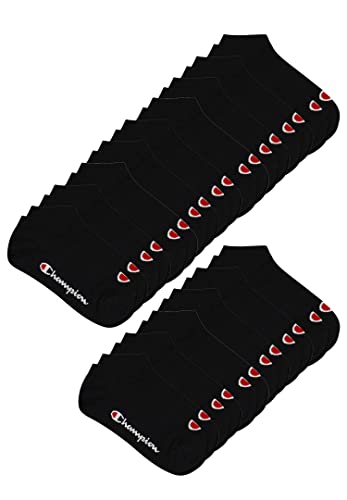 Champion 15 Paar Sneaker Socken Gr. 35-46 Unisex Sneaker Kurzsocken, Farbe:200 - black, Socken & Strümpfe:39-42 von Champion