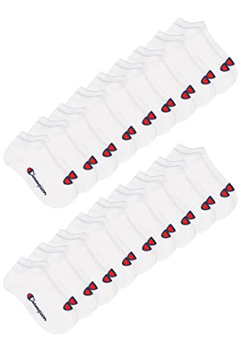 Champion 18 Paar Sneaker Socken Gr. 35-46 Unisex Sneaker Kurzsocken, Farbe:300 - white, Socken & Strümpfe:39-42 von Champion