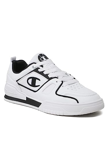 Champion 3 Point Low Sneaker Trainer Schuhe (White/Black, eu_Footwear_Size_System, Adult, Numeric, medium, Numeric_44) von Champion