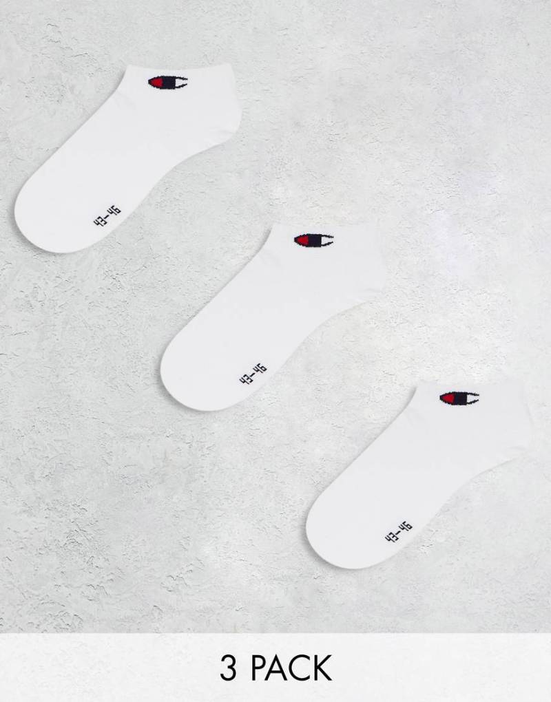 Champion - 3er-Pack knöchelhohe Socken in Weiß von Champion