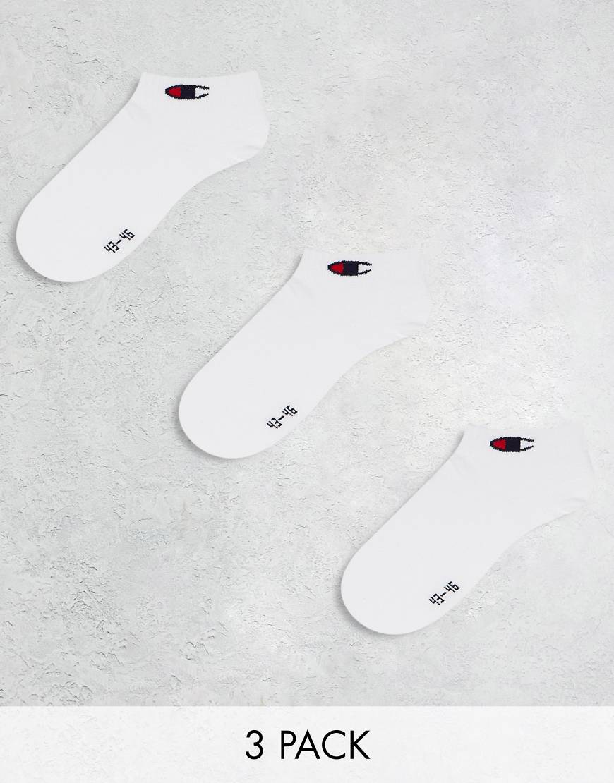 Champion - 3er-Pack knöchelhohe Socken in Weiß von Champion