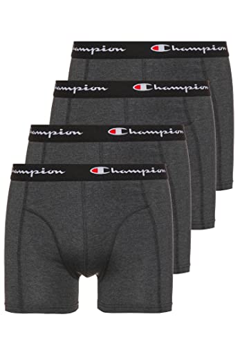 Champion 4er Pack Boxershorts Men Herren Unterhose Pant Boxer Unterwäsche, Farbe:Dark Grey Melange 3070, Bekleidungsgröße:XXL von Champion