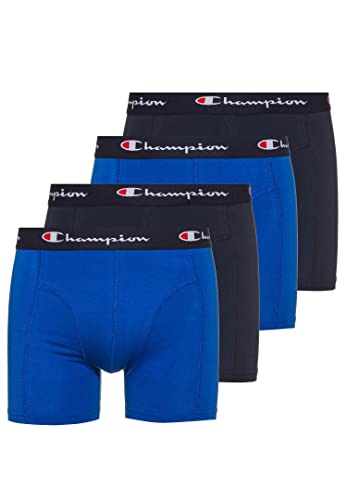 Champion 4er Pack Boxershorts Men Herren Unterhose Pant Boxer Unterwäsche, Farbe:Blue Combo, Bekleidungsgröße:L von Champion