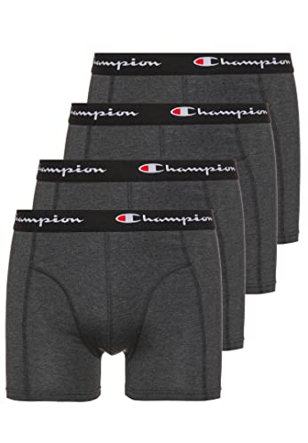 Champion 4er Pack Boxershorts Men Herren Unterhose Pant Boxer Unterwäsche, Farbe:Dark Grey Melange 3070, Bekleidungsgröße:M von Champion