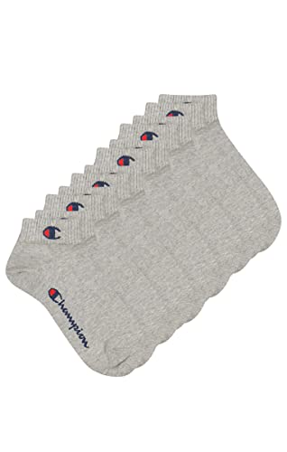 Champion 6 Paar Quarter Socken Gr. 35-46 Unisex Sneaker Kurzsocken, Farbe:400 - grey, Socken & Strümpfe:35-38 von Champion