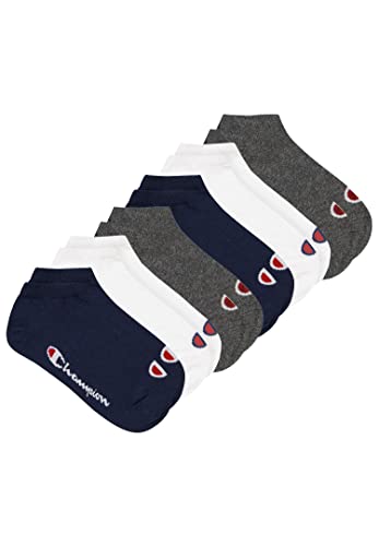 Champion 6 Paar Sneaker Socken Gr. 35-46 Unisex Sneaker Kurzsocken, Farbe:532 - navy/grey/nightshadow b, Socken & Strümpfe:39-42 von Champion