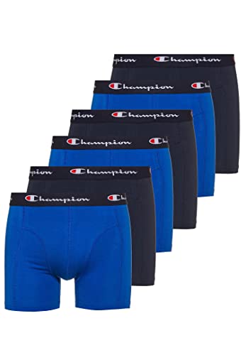 Champion 6er Pack Boxershorts Men Herren Unterhose Pant Boxer Unterwäsche, Farbe:Blue Combo, Bekleidungsgröße:XXL von Champion