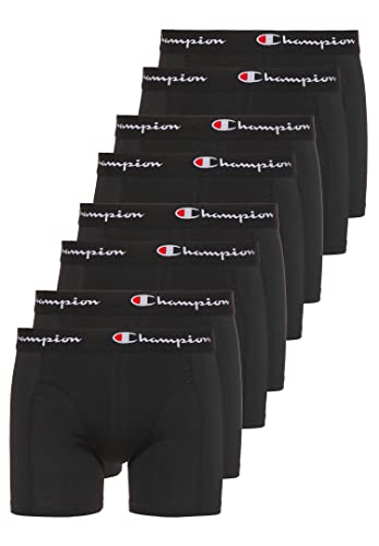 Champion 8er Pack Boxershorts Men Herren Unterhose Pant Boxer Unterwäsche, Farbe:Black, Bekleidungsgröße:XS von Champion