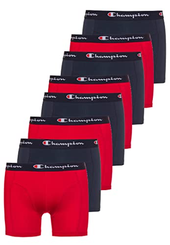 Champion 8er Pack Boxershorts Men Herren Unterhose Pant Boxer Unterwäsche, Farbe:Red/Blue, Bekleidungsgröße:L von Champion