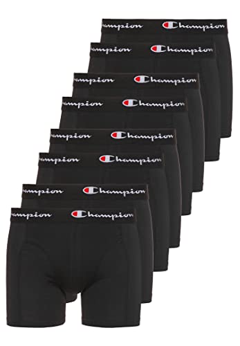 Champion 8er Pack Boxershorts Men Herren Unterhose Pant Boxer Unterwäsche, Farbe:Black, Bekleidungsgröße:M von Champion