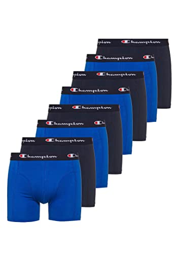 Champion 8er Pack Boxershorts Men Herren Unterhose Pant Boxer Unterwäsche, Farbe:Blue Combo, Bekleidungsgröße:L von Champion