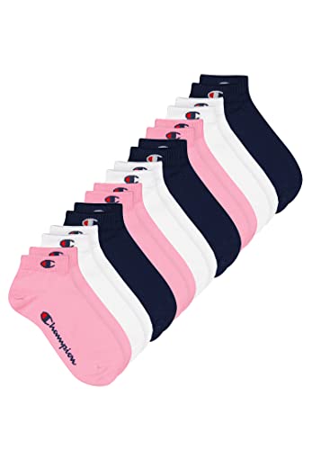 Champion 9 Paar Quarter Socken Gr. 35-46 Unisex Sneaker Kurzsocken, Farbe:395 - prism pink, Socken & Strümpfe:35-38 von Champion