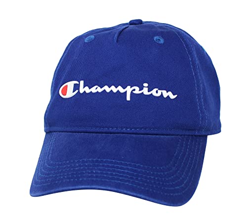 Champion Ameritage Dad Adjustable Cap, Blue/White, One Size von Champion