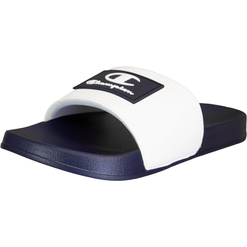 Champion Arubo Slides Badelatschen (white/navy, EU Schuhgrößensystem, Erwachsene, Numerisch, M, 42) von Champion