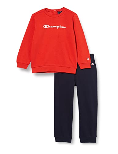 Champion Baby - Jungen American Classics Td Crew Neck Overall, Lavendelrot/Marineblau, 18 Monate EU von Champion