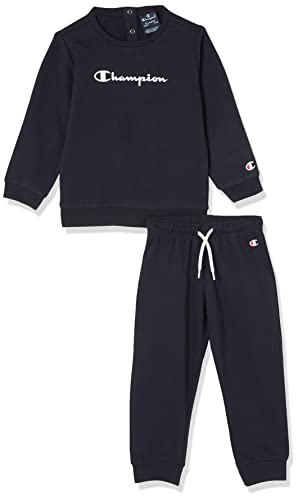 Champion Baby-Jungen Legacy American Classics-Ultra Light Powerblend Terry Crewneck Trainingsanzug Kinder, Blu Marino, 6 MESI von Champion