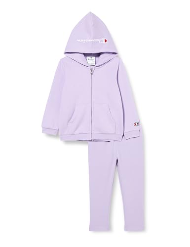 Champion Baby - Mädchen Legacy American Classics Td Ultralight Powerblend Fleece Hooded komplett, Viola Chiaro, 18 Monate EU von Champion