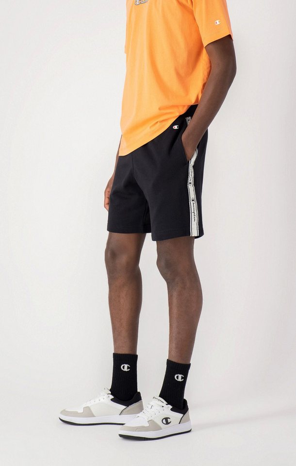 Champion Bermudas Freizeithose (Baumwolle) kurz Jacquardpaspel schwarz Herren von Champion