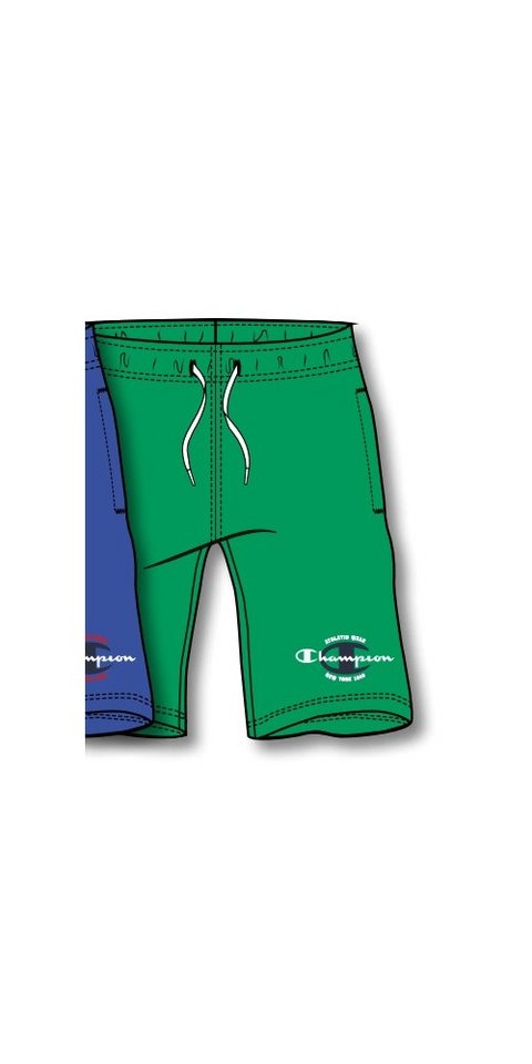 Champion Bermudas Freizeithose (Baumwolle) mit Graphic Print kurz grün Jungen von Champion