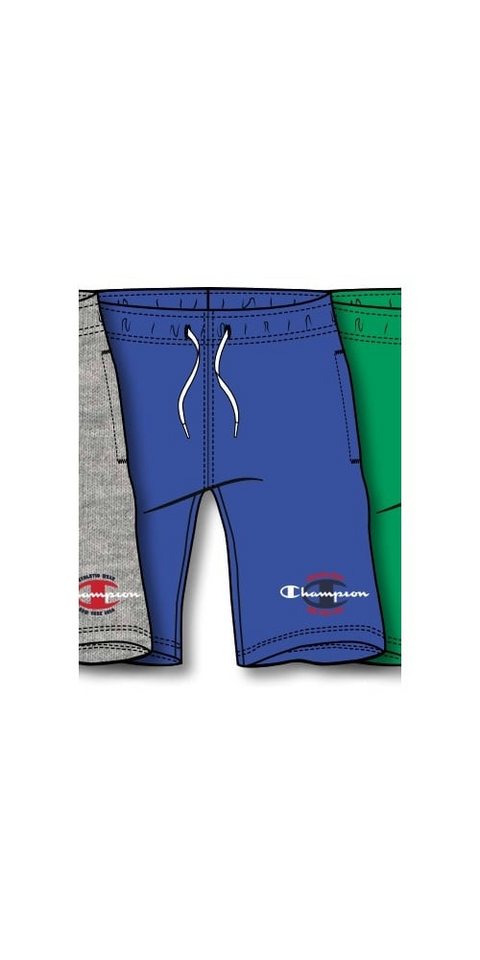 Champion Bermudas Freizeithose (Baumwolle) mit Graphic Print kurz royalblau Jungen von Champion