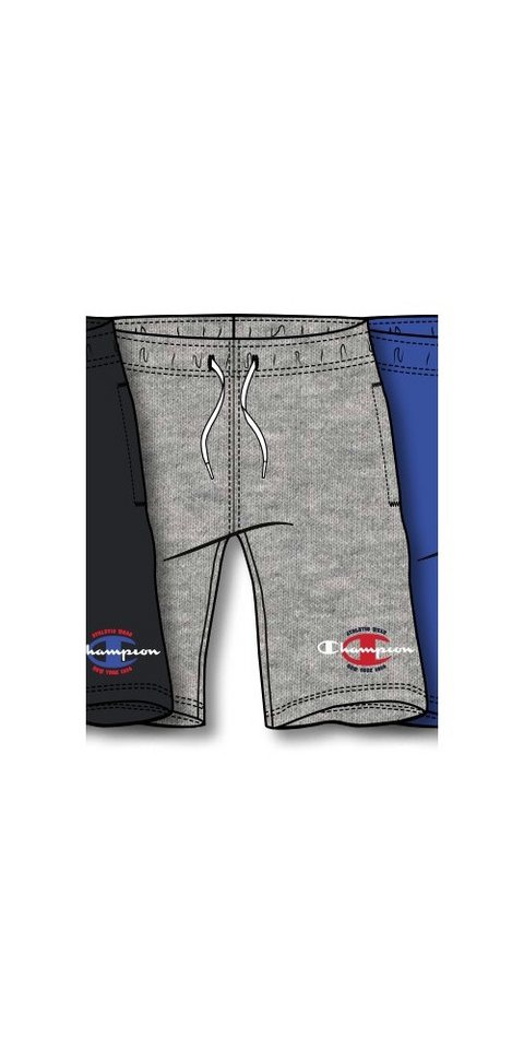 Champion Bermudas Freizeithose (Baumwolle) mit Graphic Print kurz grau Jungen von Champion