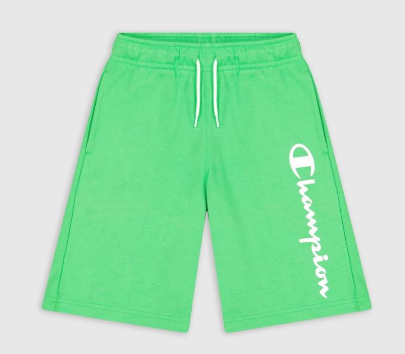 Champion Bermudas Freizeithose (Baumwolle) mit Logo-Schriftzug kurz grün Jungen von Champion
