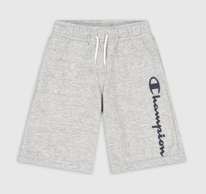 Champion Bermudas Freizeithose (Baumwolle) mit Logo-Schriftzug kurz hellgrau Jungen von Champion