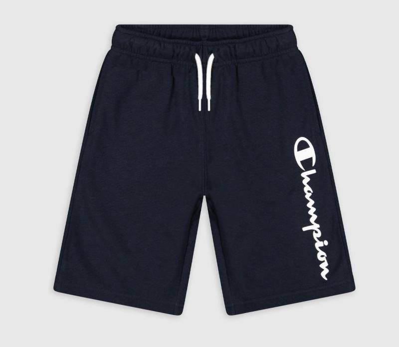 Champion Bermudas Freizeithose (Baumwolle) mit Logo-Schriftzug kurz navyblau Jungen von Champion
