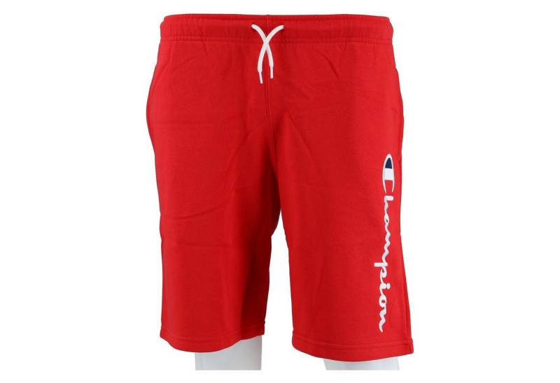 Champion Bermudas Freizeithose (Baumwolle) mit Logo-Schriftzug kurz rot Jungen von Champion