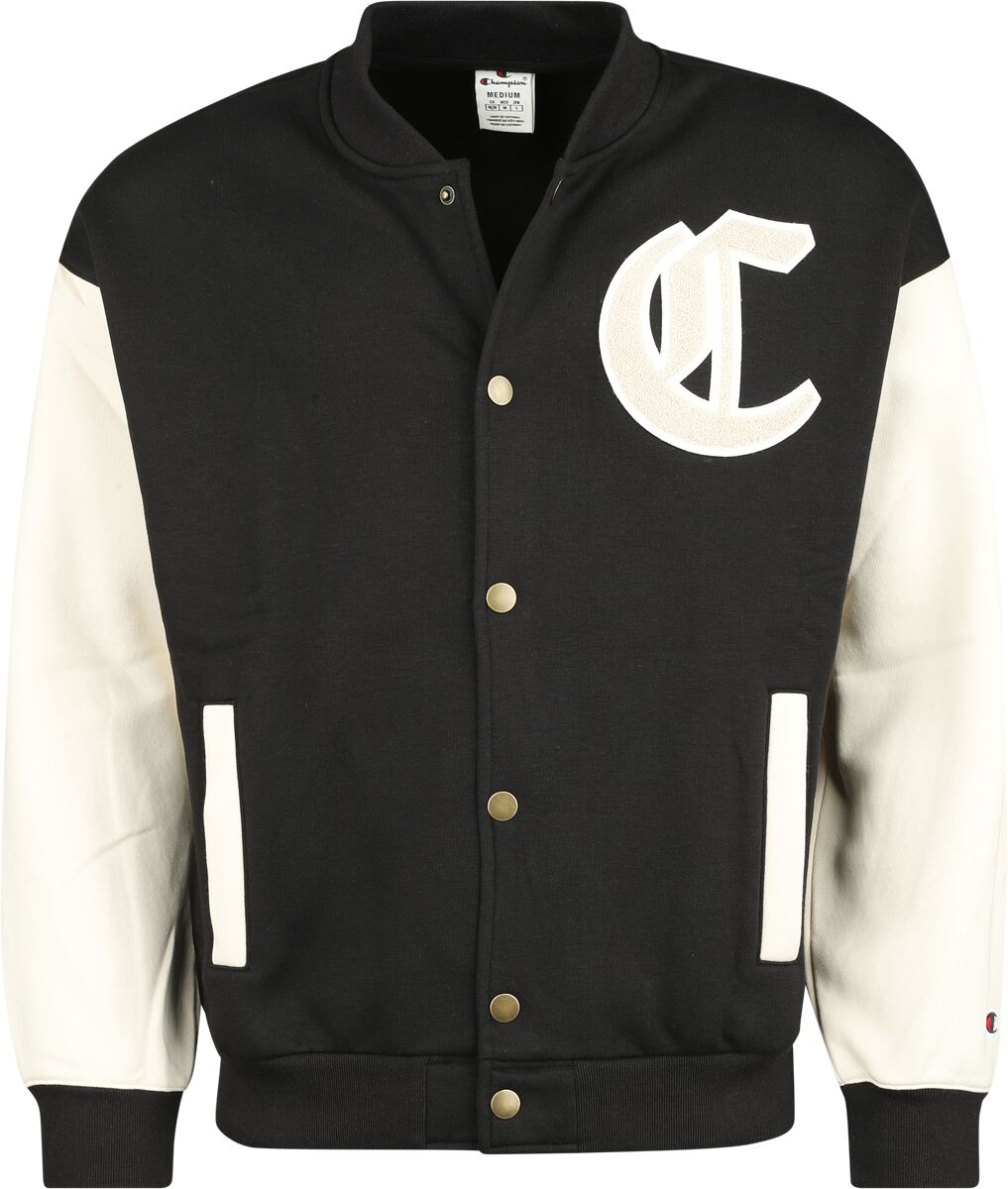 Champion Bomberjacke - Bomber Sweatshirt - S bis XL - für Männer - Größe S - schwarz von Champion