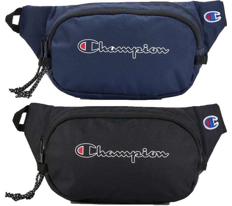 Champion Center Bauch-Tasche Damen und Herren Touristen-Tasche Waistpack Gürtel-Tasche 1L CV2-1440 Dunkelblau oder Schwarz von Champion