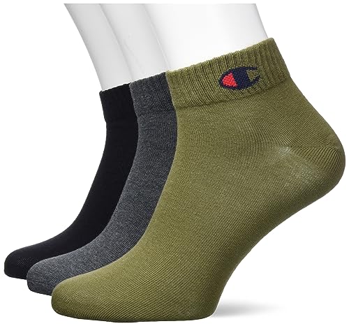 Champion Unisex Core 3pp Quarter Socken, schwarz, EU 39-42 von Champion