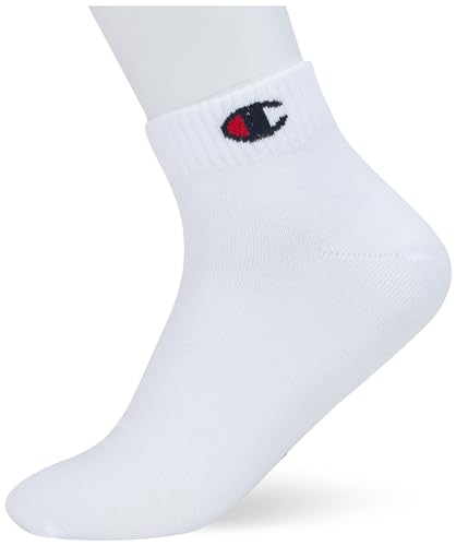 Champion Core Socks 3PP Quarter, Weiß, 43-46 EU (9-10.5 UK) Unisex - Erwachsene -FW23, Bianco von Champion