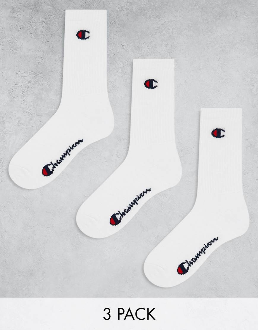 Champion - Crew-Socken in Weiß im 3er-Pack von Champion
