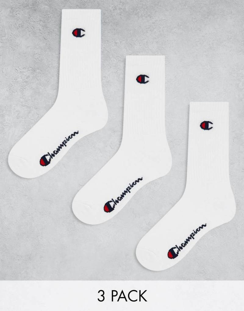Champion - Crew-Socken in Weiß im 3er-Pack von Champion