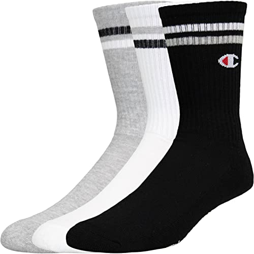 Champion Crew Socks Socken 3er Pack (39-42, grey/white/black) von Champion